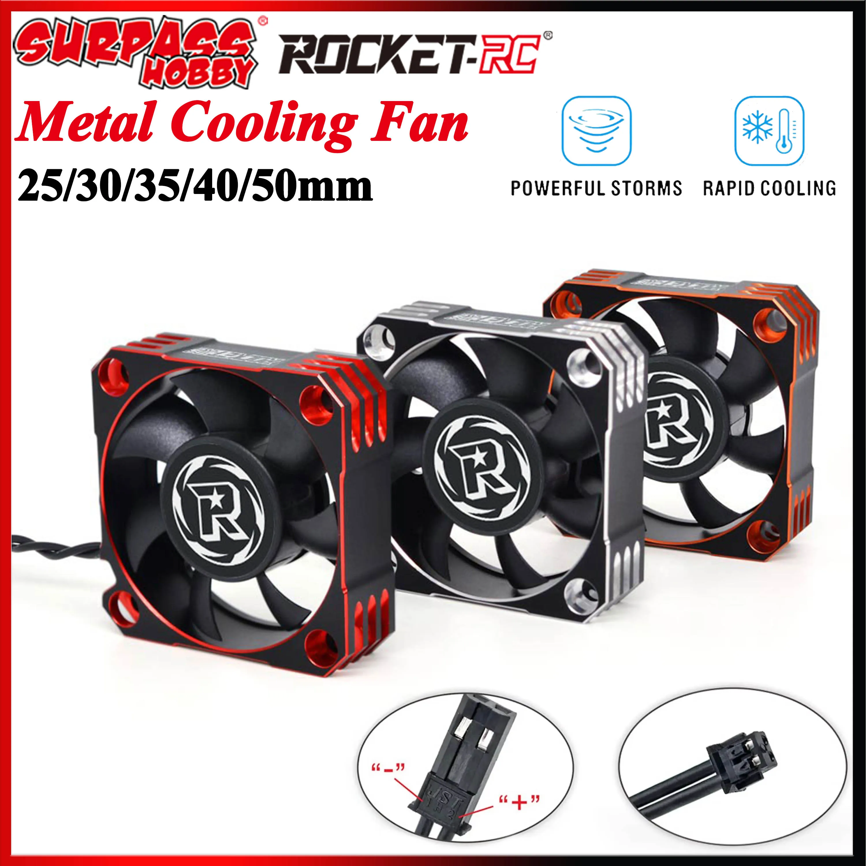 Brushless Motor 3650 - Rocket 25/30/35/40/50mm v2 ventilador de refrigeração
