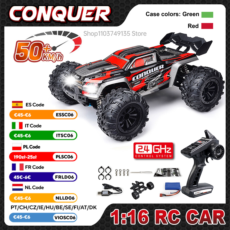 Rc Hobby Grade Cars - Wltoys escala 1:16 grande carro rc