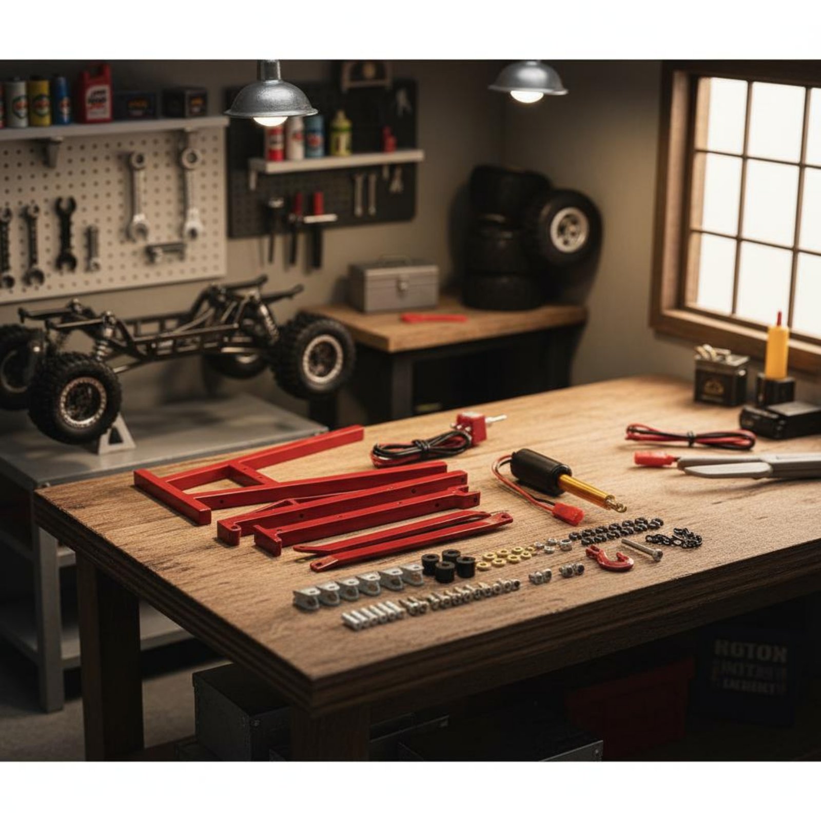 Rc Hobby Garage - Kit de Montagem em Miniatura de