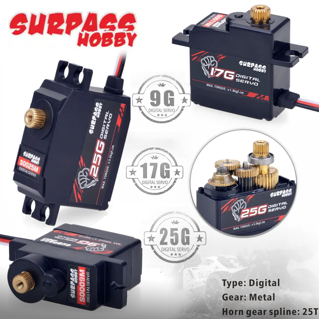 4PCS SURPASS Servo Digital Mic - Rc Hobby Online avaliação e preço