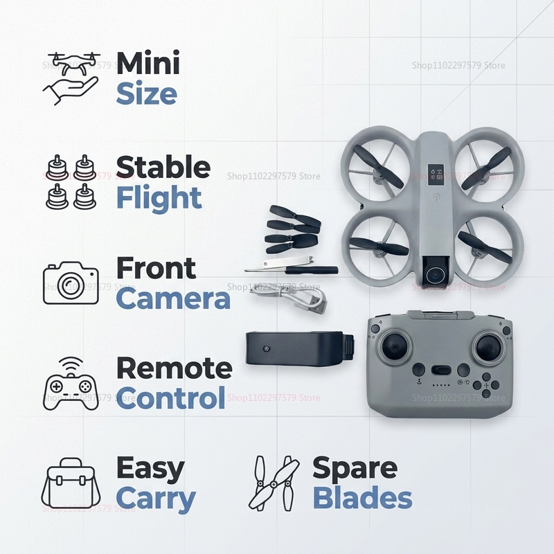Mini Drone com Câmera HD 8K FP - Top Rc Hobby Mini Xcub avaliação e preço