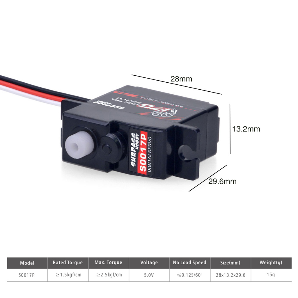 SURPASS Hobby 17g Micro Mini S - Rc Hobby Online avaliação e preço